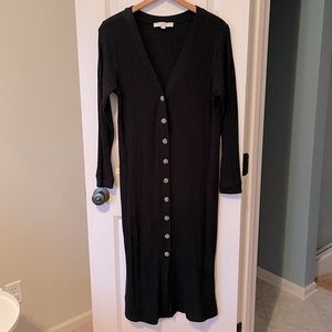 Ann Taylor Loft Button Down Sweater Dress